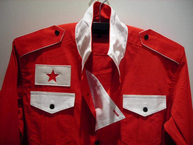 【666】 The Clash シャツジャケット 赤 THE CLASH TYPE ONE STAR SHIRT/666/RED SIZE-M - 14,080円 : Zen Cart