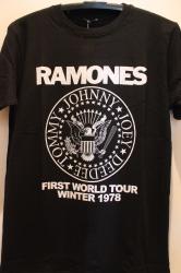 0) RAMONES FIRST WORLD TOUR 1978 TEE/SIZE-M