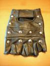 666 STUDDED LEATHER GLOVES/M