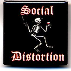 SOCIAL DISTORTION BUTTON BADGE/A - ɥĤ