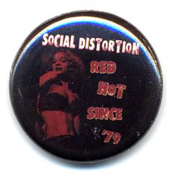 SOCIAL DISTORTION BUTTON BADGE/D - ɥĤ