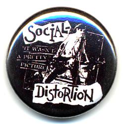 SOCIAL DISTORTION BUTTON BADGE/E - ɥĤ