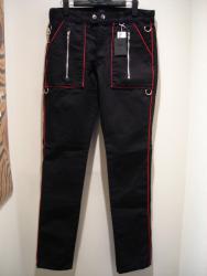 THE CLASH PIPED ZIP JEANS R/SIZE-32INCH - ɥĤ