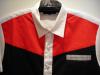 THE CLASH PANEL FRONT SHIRT/WHITE&BLACK&RED/M-SIZE