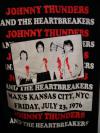 JOHNNY THUNDERS & THE HEARTBREAKERS MAX'S 1976 T-SHIRT/S-SIZE
